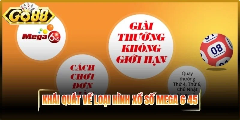 Khái quát về Xổ số Mega 6 45